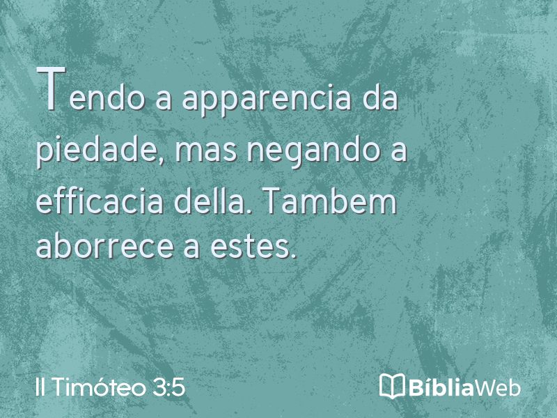 II Timóteo 3:5 em imagem para compartilhar