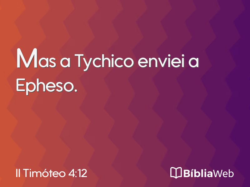 II Timóteo 4:12 em imagem para compartilhar
