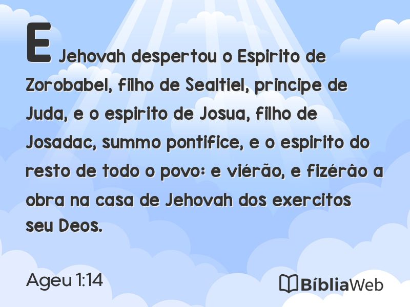 Ageu 1:14 em imagem para compartilhar