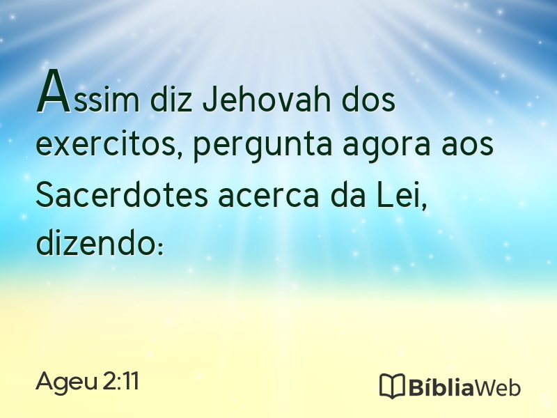 Ageu 2:11 em imagem para compartilhar
