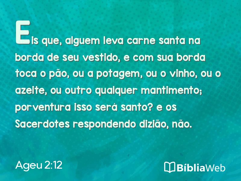 Ageu 2:12 em imagem para compartilhar