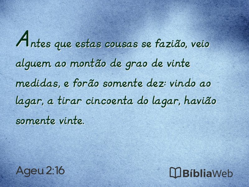 Ageu 2:16 em imagem para compartilhar