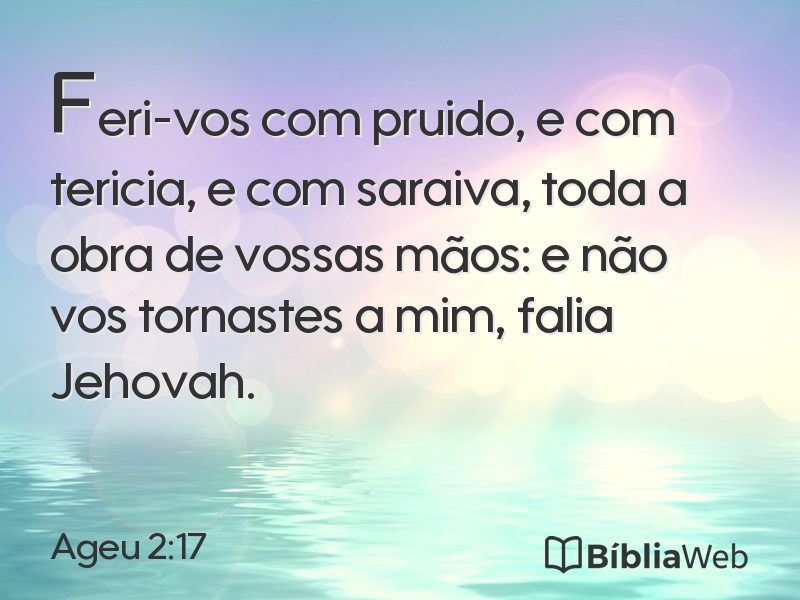 Ageu 2:17 em imagem para compartilhar