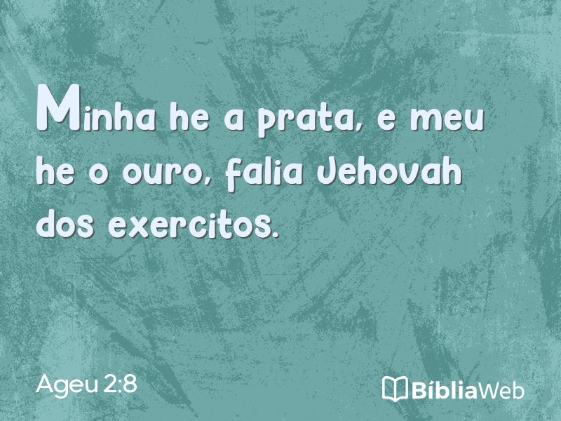 Ageu 2:8 em imagem para compartilhar