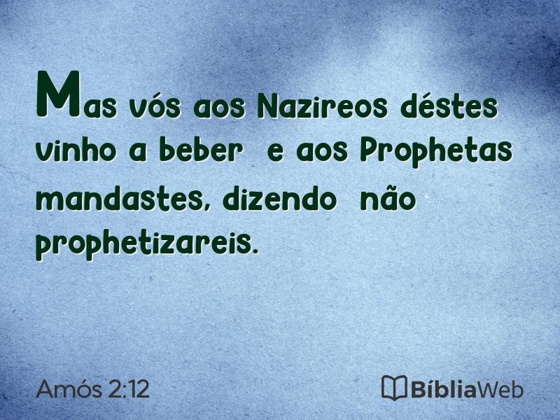 Amós 2:12 em imagem para compartilhar