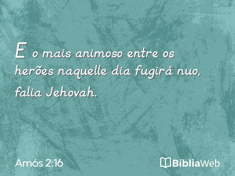 Amós 2:16 em imagem para compartilhar