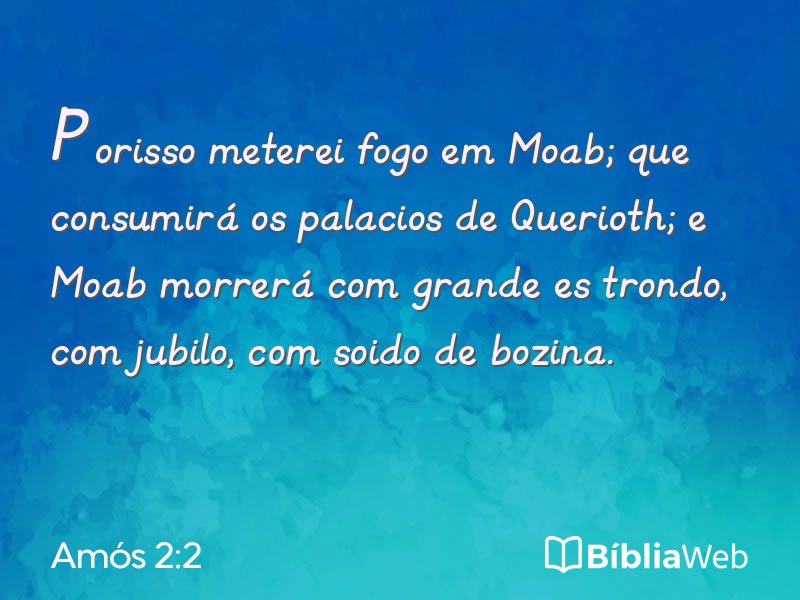 Amós 2:2 em imagem para compartilhar
