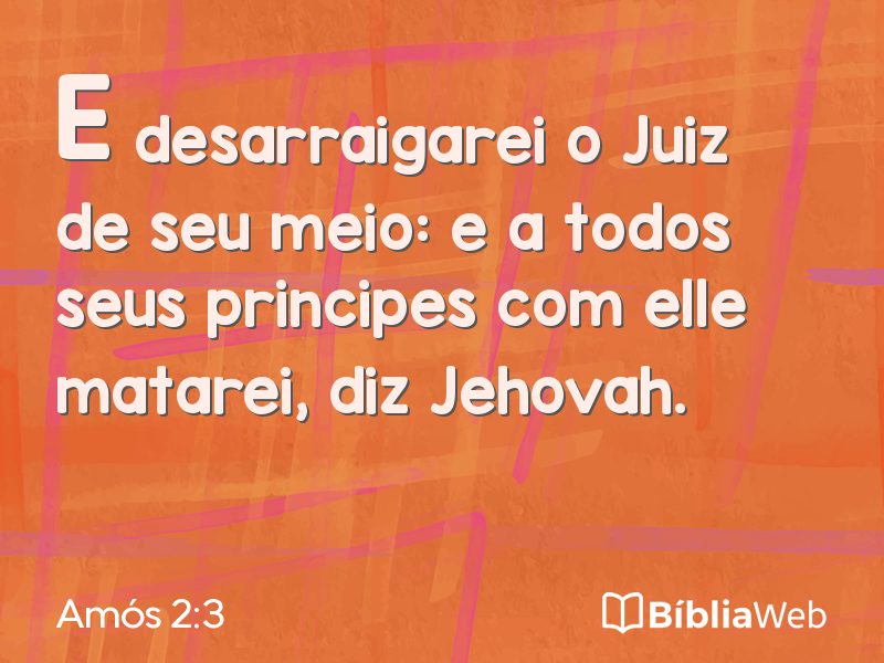 Amós 2:3 em imagem para compartilhar
