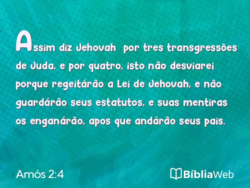 Amós 2:4 em imagem para compartilhar