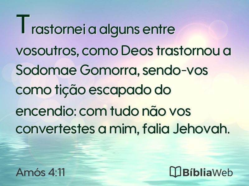 Amós 4:11 em imagem para compartilhar