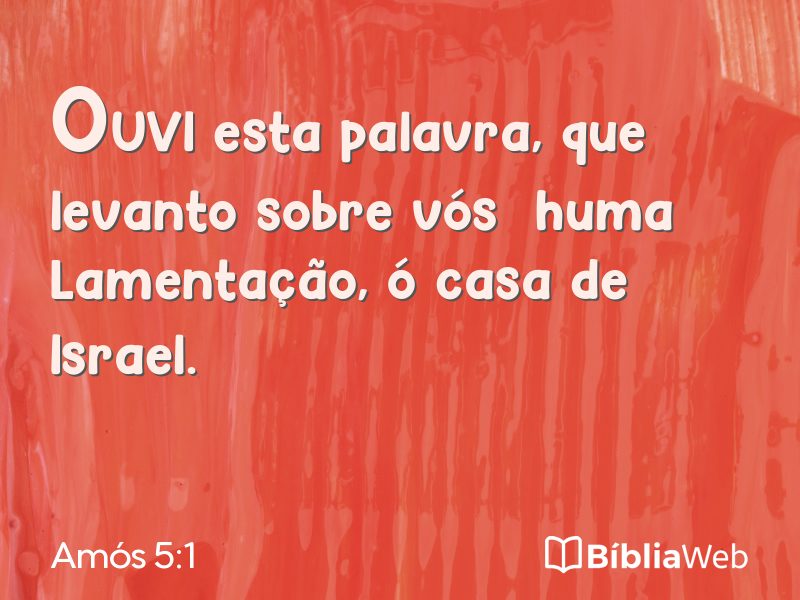 Amós 5:1 em imagem para compartilhar