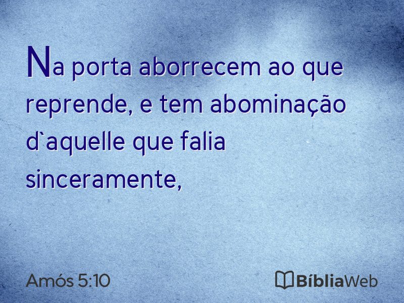 Amós 5:10 em imagem para compartilhar