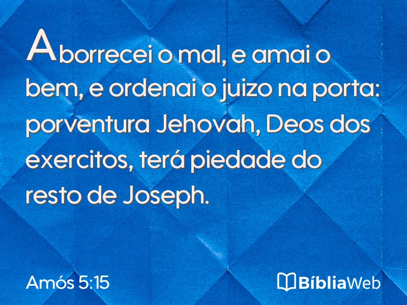 Amós 5:15 em imagem para compartilhar