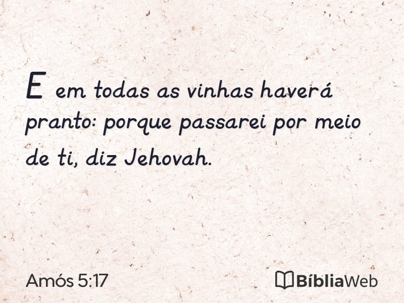 Amós 5:17 em imagem para compartilhar
