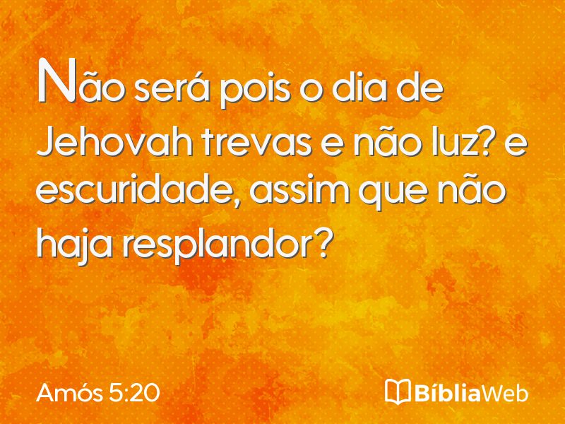 Amós 5:20 em imagem para compartilhar