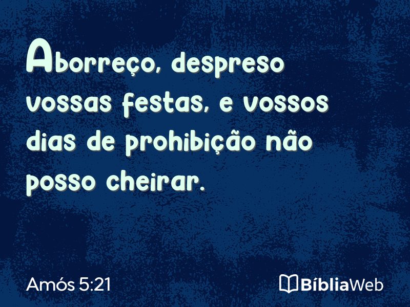 Amós 5:21 em imagem para compartilhar