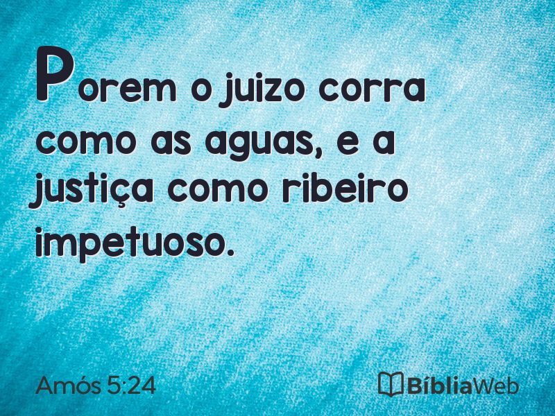 Amós 5:24 em imagem para compartilhar