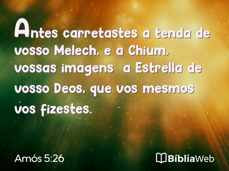 Amós 5:26 em imagem para compartilhar