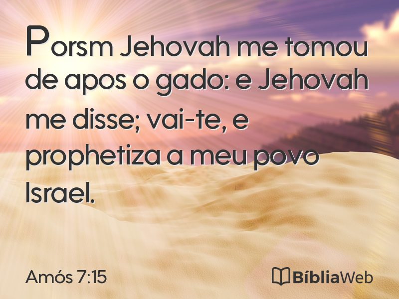 Amós 7:15 em imagem para compartilhar