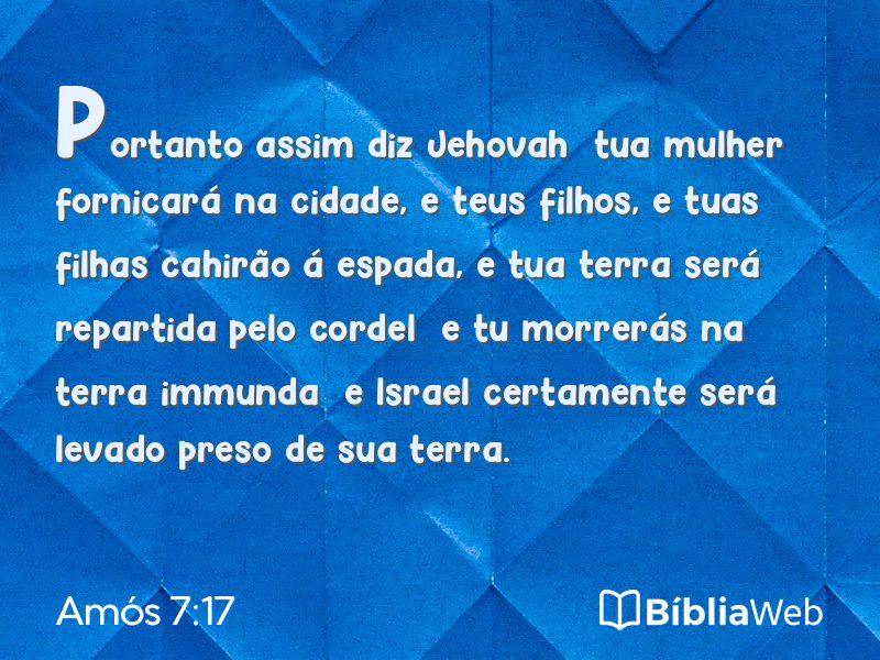 Amós 7:17 em imagem para compartilhar