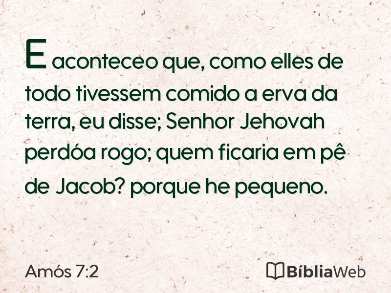 Amós 7:2 em imagem para compartilhar