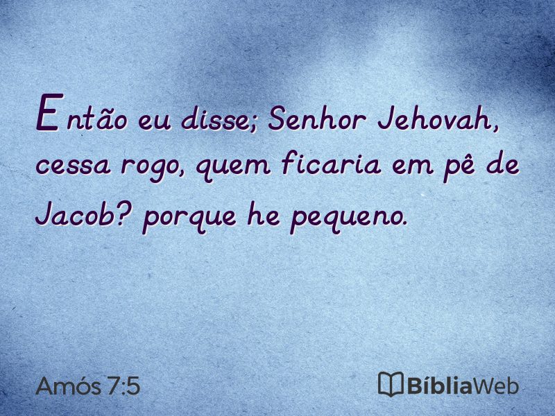 Amós 7:5 em imagem para compartilhar