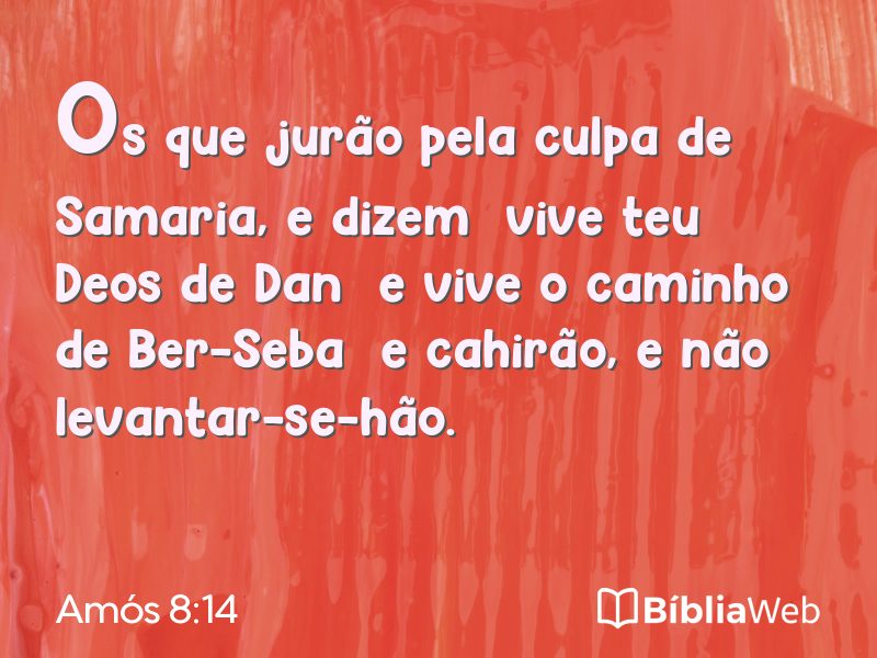 Amós 8:14 em imagem para compartilhar