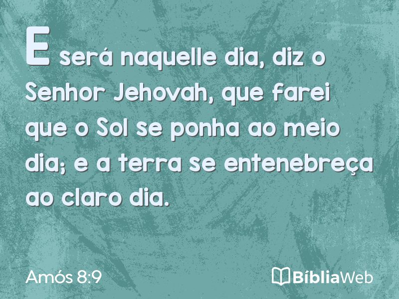 Amós 8:9 em imagem para compartilhar