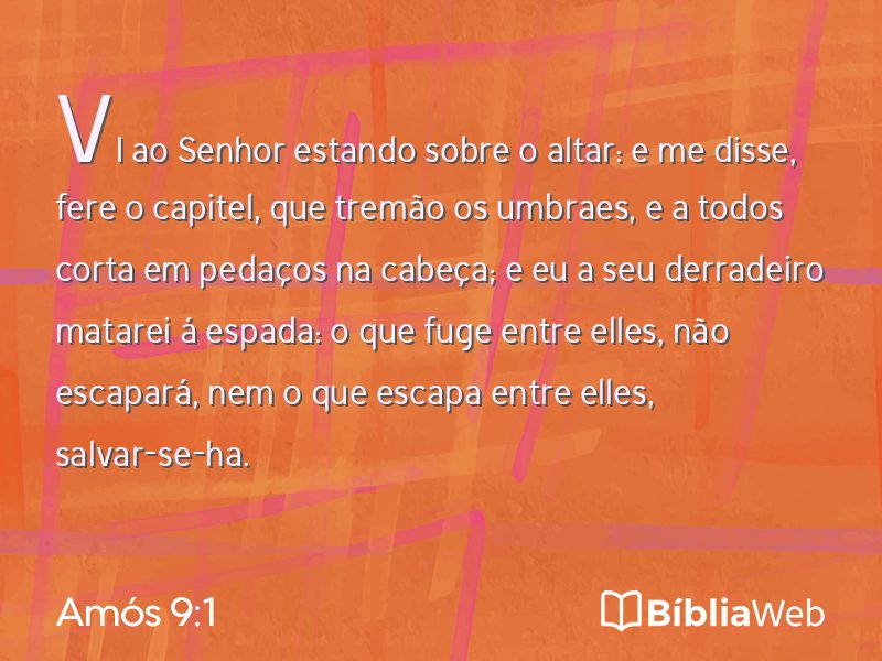 Amós 9:1 em imagem para compartilhar