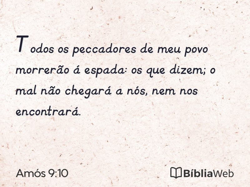 Amós 9:10 em imagem para compartilhar
