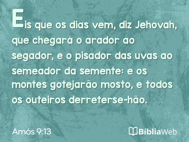 Amós 9:13 em imagem para compartilhar