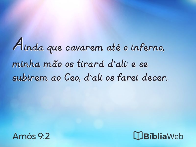 Amós 9:2 em imagem para compartilhar