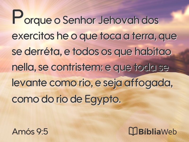 Amós 9:5 em imagem para compartilhar