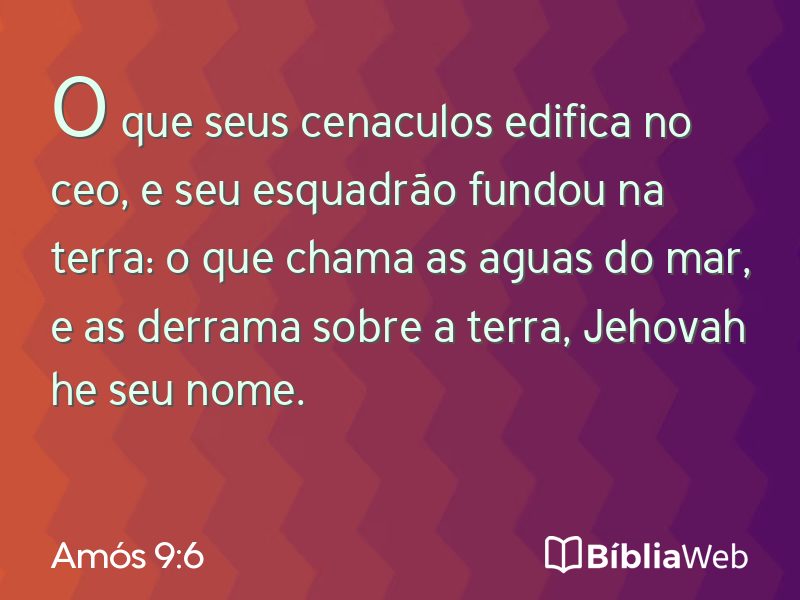 Amós 9:6 em imagem para compartilhar