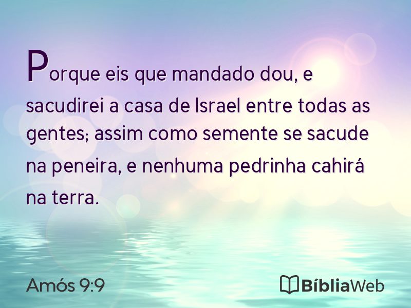 Amós 9:9 em imagem para compartilhar