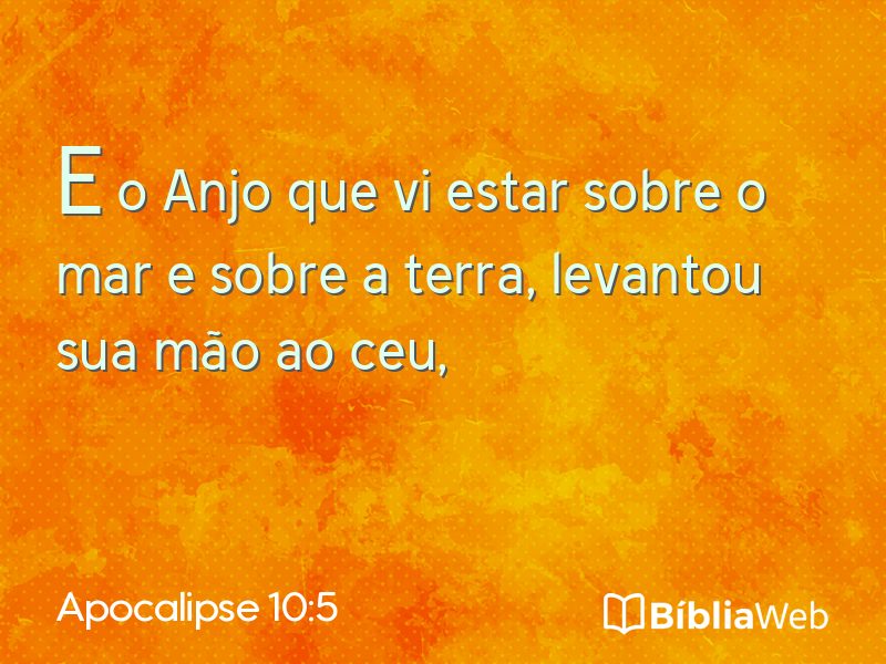 Apocalipse 10:5 em imagem para compartilhar