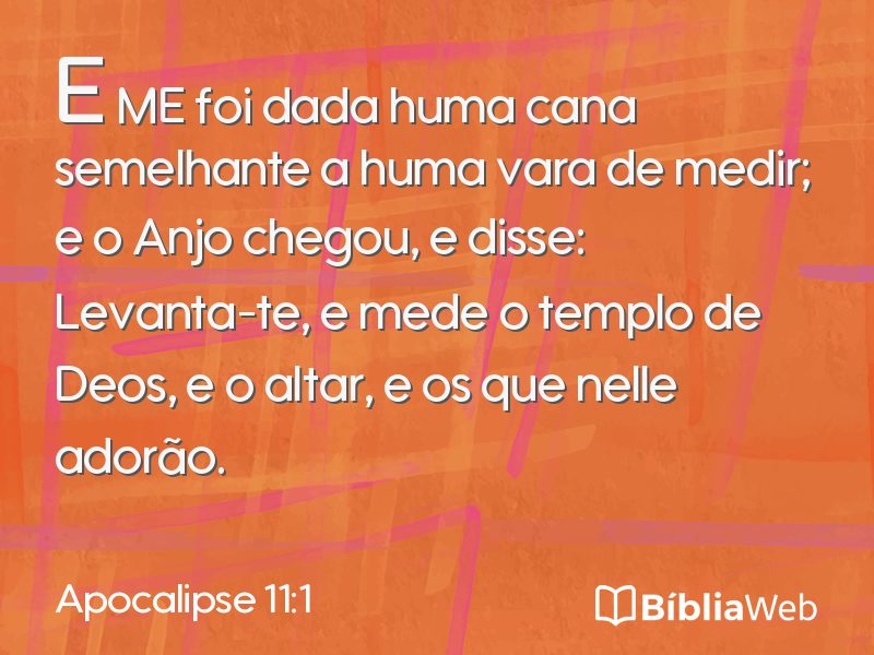 Apocalipse 11:1 em imagem para compartilhar