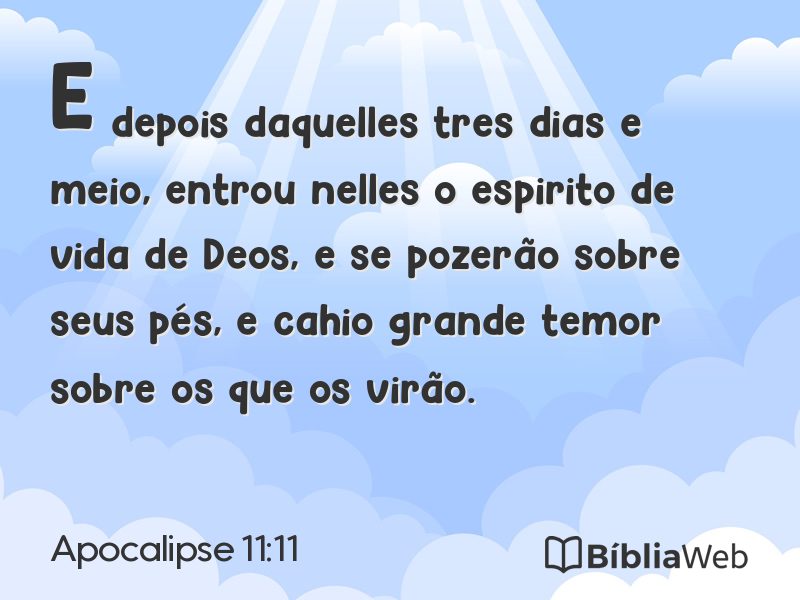 Apocalipse 11:11 em imagem para compartilhar