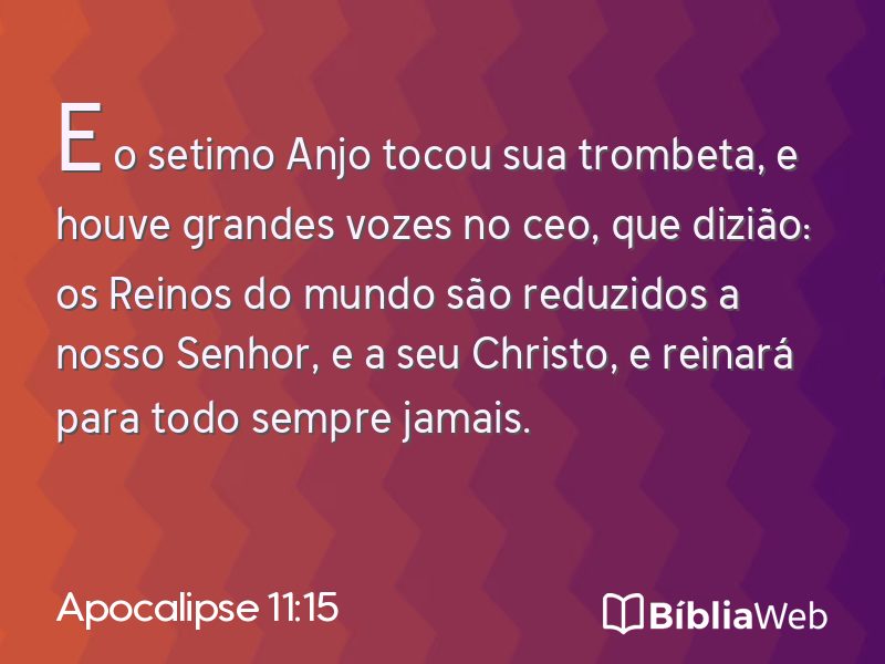 Apocalipse 11:15 em imagem para compartilhar