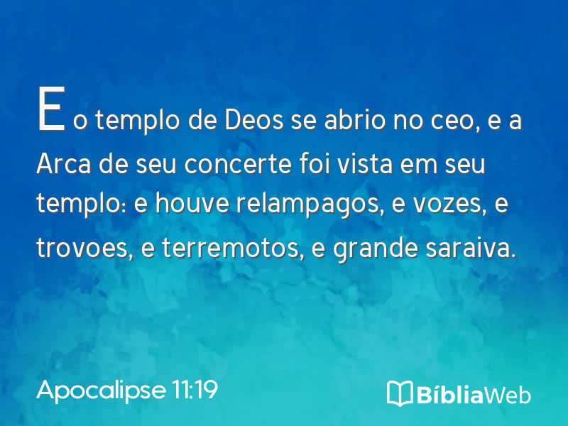 Apocalipse 11:19 em imagem para compartilhar
