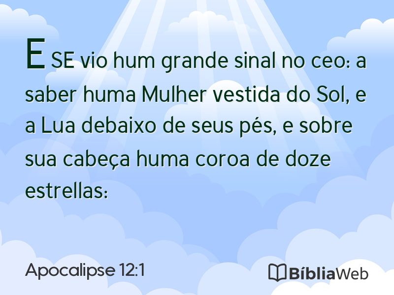 Apocalipse 12:1 em imagem para compartilhar