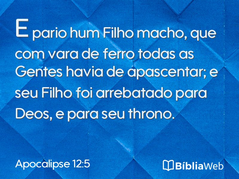 Apocalipse 12:5 em imagem para compartilhar