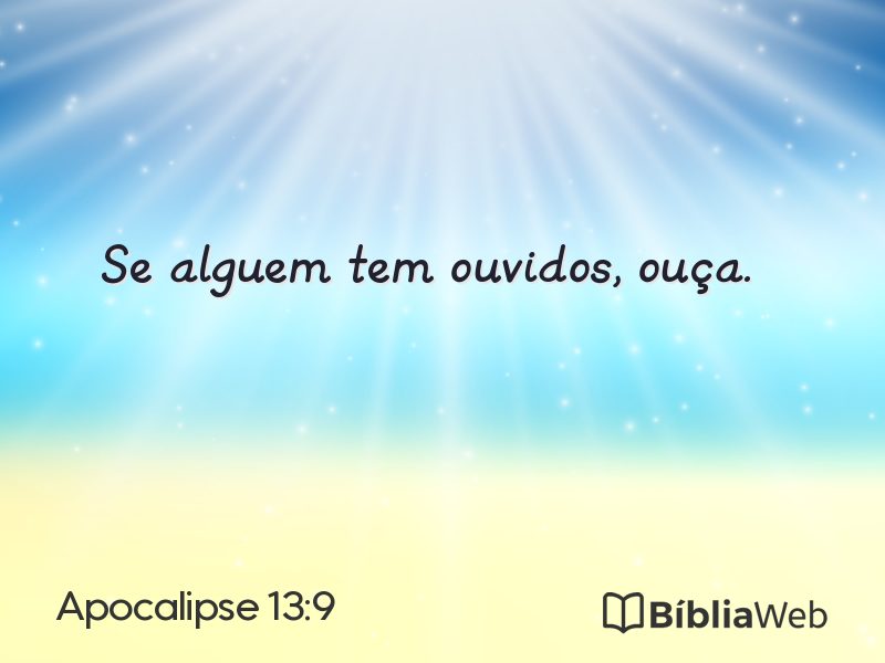 Apocalipse 13:9 em imagem para compartilhar