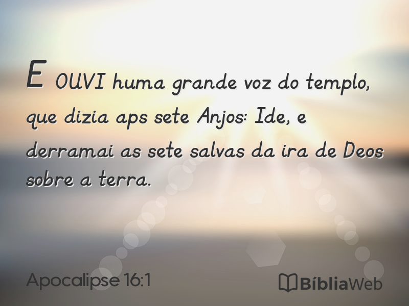 Apocalipse 16:1 em imagem para compartilhar