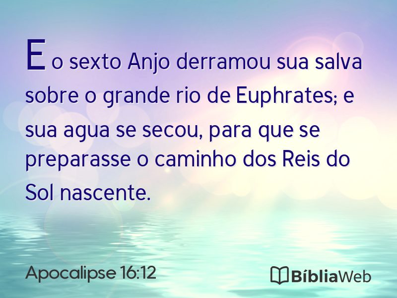 Apocalipse 16:12 em imagem para compartilhar