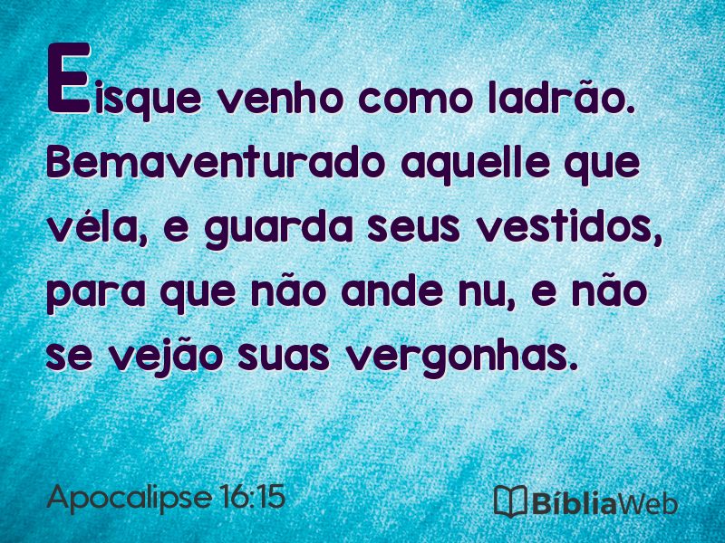Apocalipse 16:15 em imagem para compartilhar