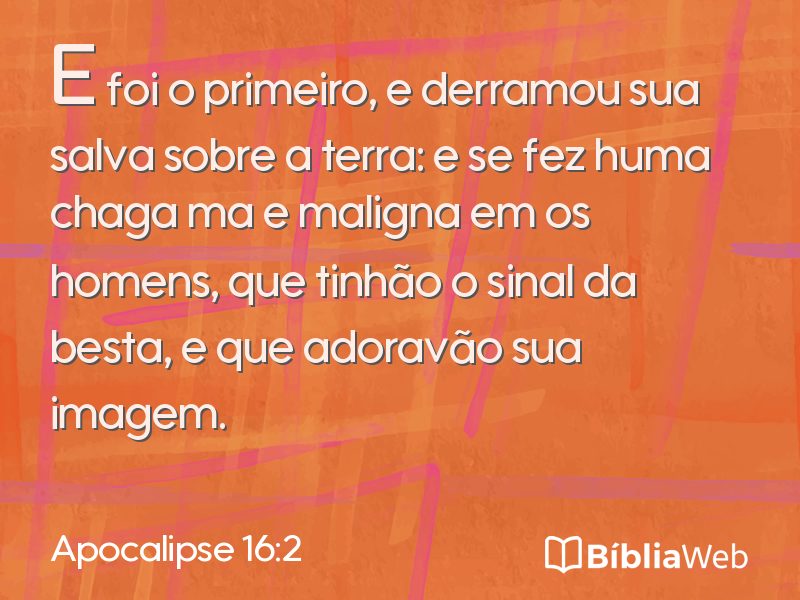 Apocalipse 16:2 em imagem para compartilhar