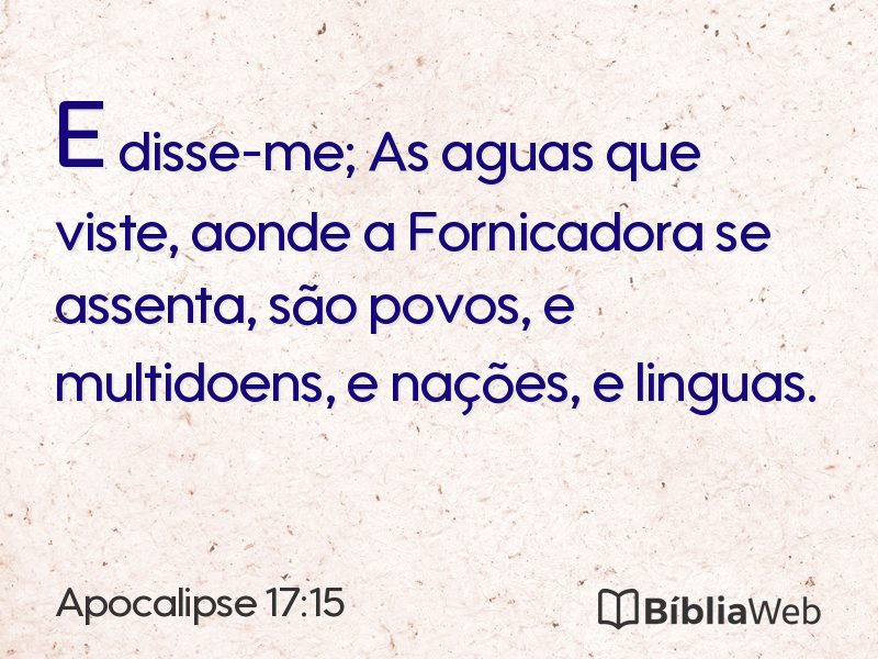 Apocalipse 17:15 em imagem para compartilhar