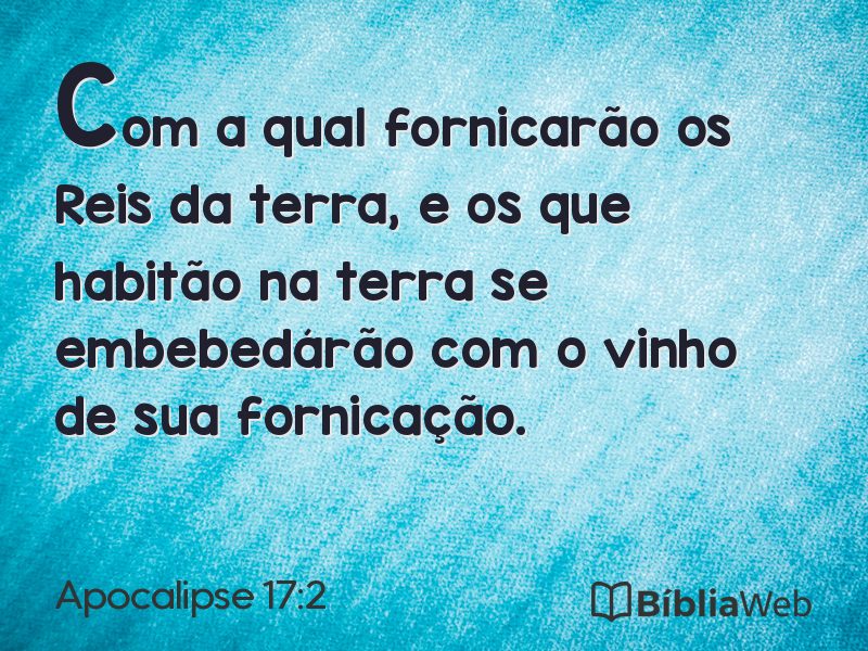 Apocalipse 17:2 em imagem para compartilhar