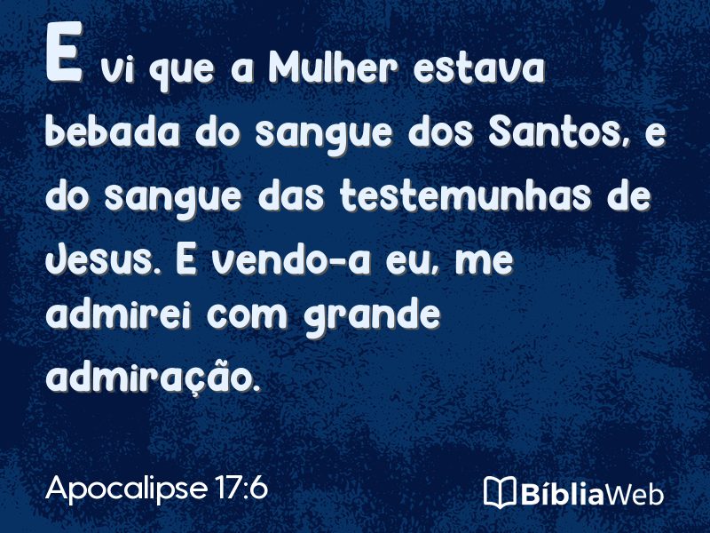 Apocalipse 17:6 em imagem para compartilhar